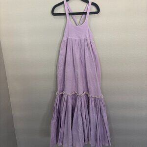 Annie Casani light purple gauzy tiered sundress (RUNS VERY LARGE)